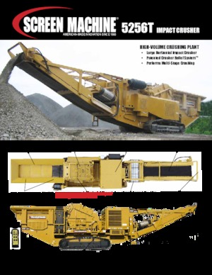 Mobilní čelisťové drtiče Screen Machine Industries  5256T
