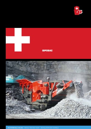 Mobilní čelisťové drtiče Gipo B 1410 FDR