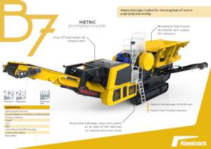 Mobilní čelisťové drtiče Keestrack B7