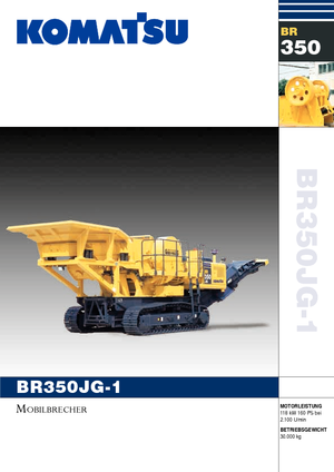 Mobilní čelisťové drtiče Komatsu BR350JG