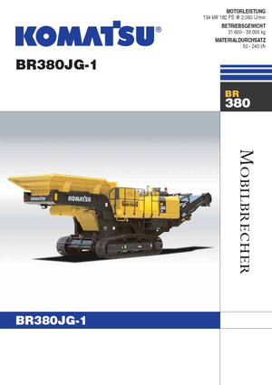 Mobilní čelisťové drtiče Komatsu BR380JG