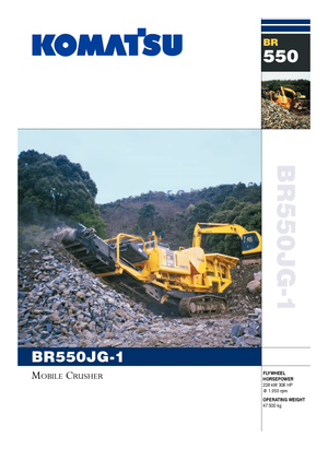 Mobilní čelisťové drtiče Komatsu BR550JG