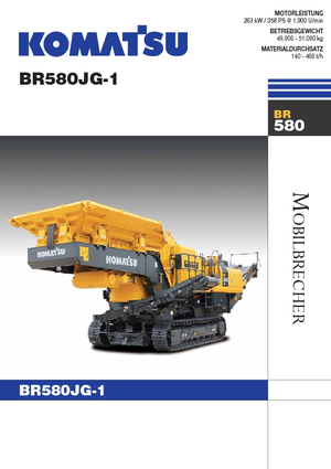 Mobilní čelisťové drtiče Komatsu BR580JG-1