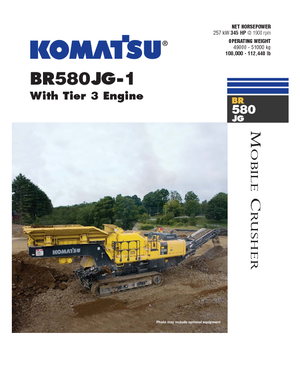 Mobilní čelisťové drtiče Komatsu BR580JG-1