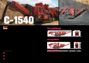 Mobilní čelisťové drtiče Terex-Finlay C 1540 P