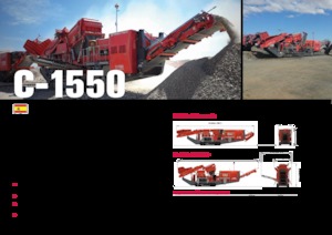 Mobilní čelisťové drtiče Terex-Finlay C 1550