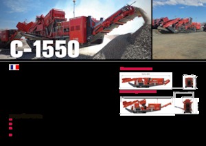 Mobilní čelisťové drtiče Terex-Finlay C 1550
