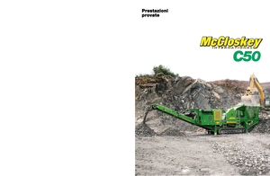 Mobilní čelisťové drtiče McCloskey C50