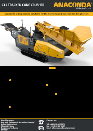 Mobilní čelisťové drtiče Anaconda C12