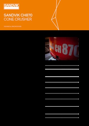 Mobilní čelisťové drtiče Sandvik CH870
