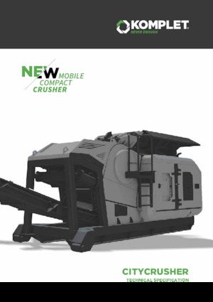 Mobilní čelisťové drtiče Komplet CITY CRUSHER 704 DUAL POWER