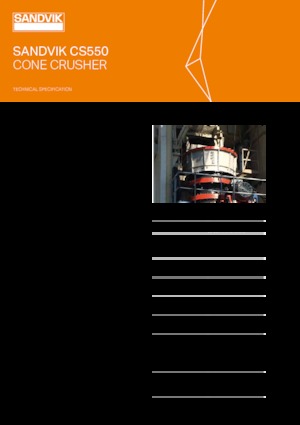 Mobilní čelisťové drtiče Sandvik CS550