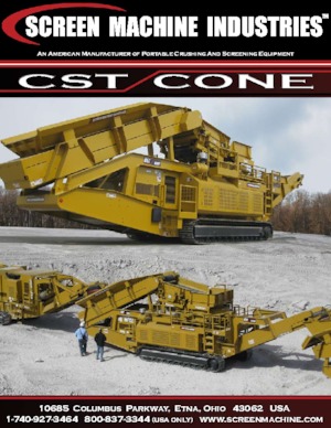 Mobilní čelisťové drtiče Screen Machine Industries  CST
