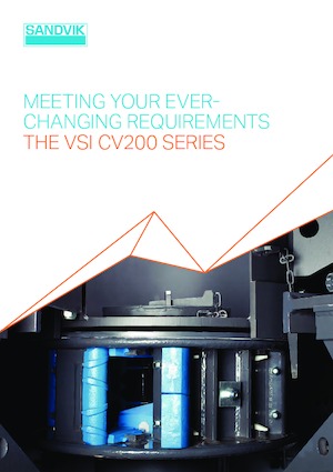 Mobilní čelisťové drtiče Sandvik CV215 VSI