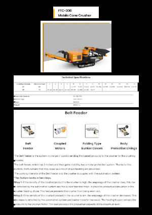 Mobilní čelisťové drtiče FABO FTC-200