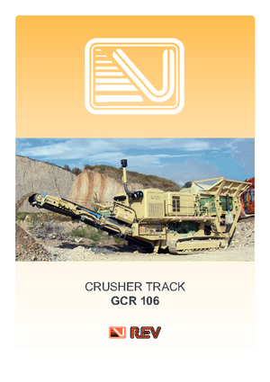 Mobilní čelisťové drtiče REV GCR 106