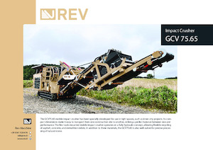 Mobilní čelisťové drtiče REV GCV 75.65