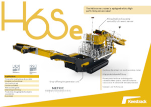 Mobilní čelisťové drtiče Keestrack H6Se