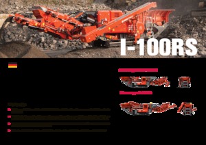Mobilní čelisťové drtiče Terex-Finlay I 100 RS