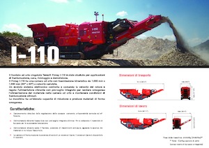 Mobilní čelisťové drtiče Terex-Finlay I 110
