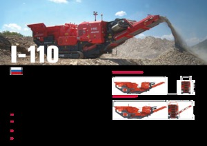 Mobilní čelisťové drtiče Terex-Finlay I 110