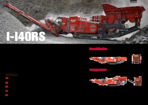 Mobilní čelisťové drtiče Terex-Finlay I 140 RS