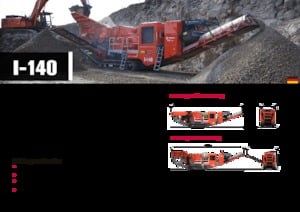 Mobilní čelisťové drtiče Terex-Finlay I 140