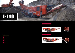 Mobilní čelisťové drtiče Terex-Finlay I 140