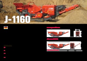 Mobilní čelisťové drtiče Terex-Finlay J 1160