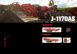 Mobilní čelisťové drtiče Terex-Finlay J 1170 AS