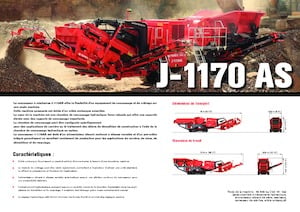 Mobilní čelisťové drtiče Terex-Finlay J 1170 AS