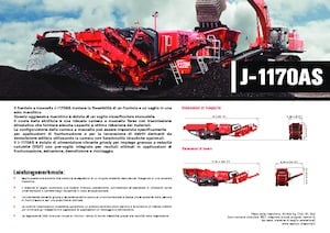 Mobilní čelisťové drtiče Terex-Finlay J 1170 AS