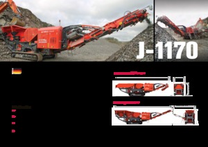 Mobilní čelisťové drtiče Terex-Finlay J 1170