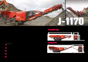 Mobilní čelisťové drtiče Terex-Finlay J 1170