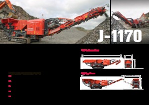 Mobilní čelisťové drtiče Terex-Finlay J 1170