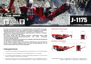 Mobilní čelisťové drtiče Terex-Finlay J 1175 Hybrid