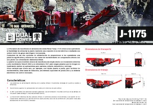 Mobilní čelisťové drtiče Terex-Finlay J 1175 Hybrid