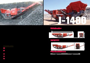 Mobilní čelisťové drtiče Terex-Finlay J 1480