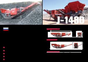 Mobilní čelisťové drtiče Terex-Finlay J 1480