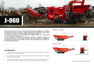 Mobilní čelisťové drtiče Terex-Finlay J 960