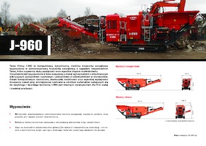 Mobilní čelisťové drtiče Terex-Finlay J 960