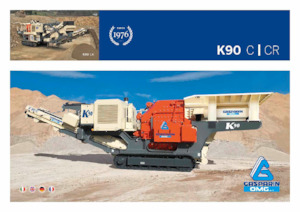 Mobilní čelisťové drtiče Gasparin K 90C