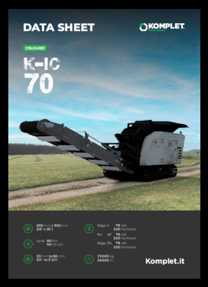 Mobilní čelisťové drtiče Komplet K-IC 70