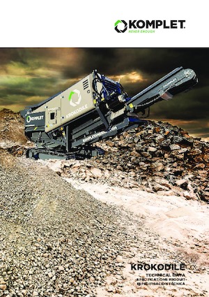 Mobilní čelisťové drtiče Komplet KROKODILE