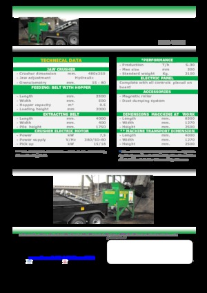 Mobilní čelisťové drtiče Komplet LEM 4825