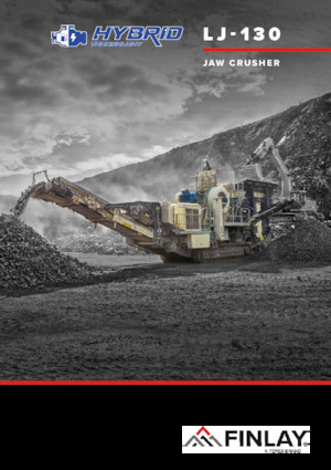 Mobilní čelisťové drtiče Finlay LJ-130 Hybrid 