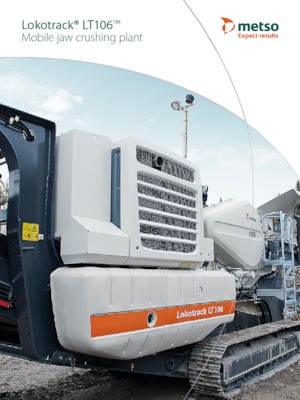 Mobilní čelisťové drtiče Metso Lokotrack LT 106