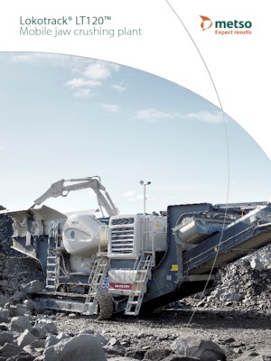Mobilní čelisťové drtiče Metso Lokotrack LT 120