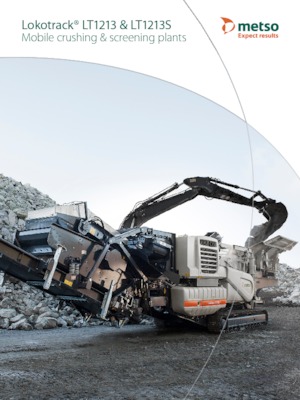 Mobilní čelisťové drtiče Metso Lokotrack LT 1213 S