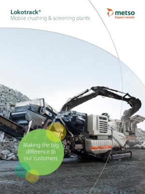 Mobilní čelisťové drtiče Metso Lokotrack LT 1418 E